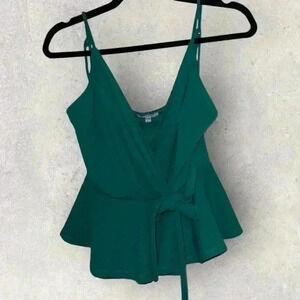 Green iris tank top size large